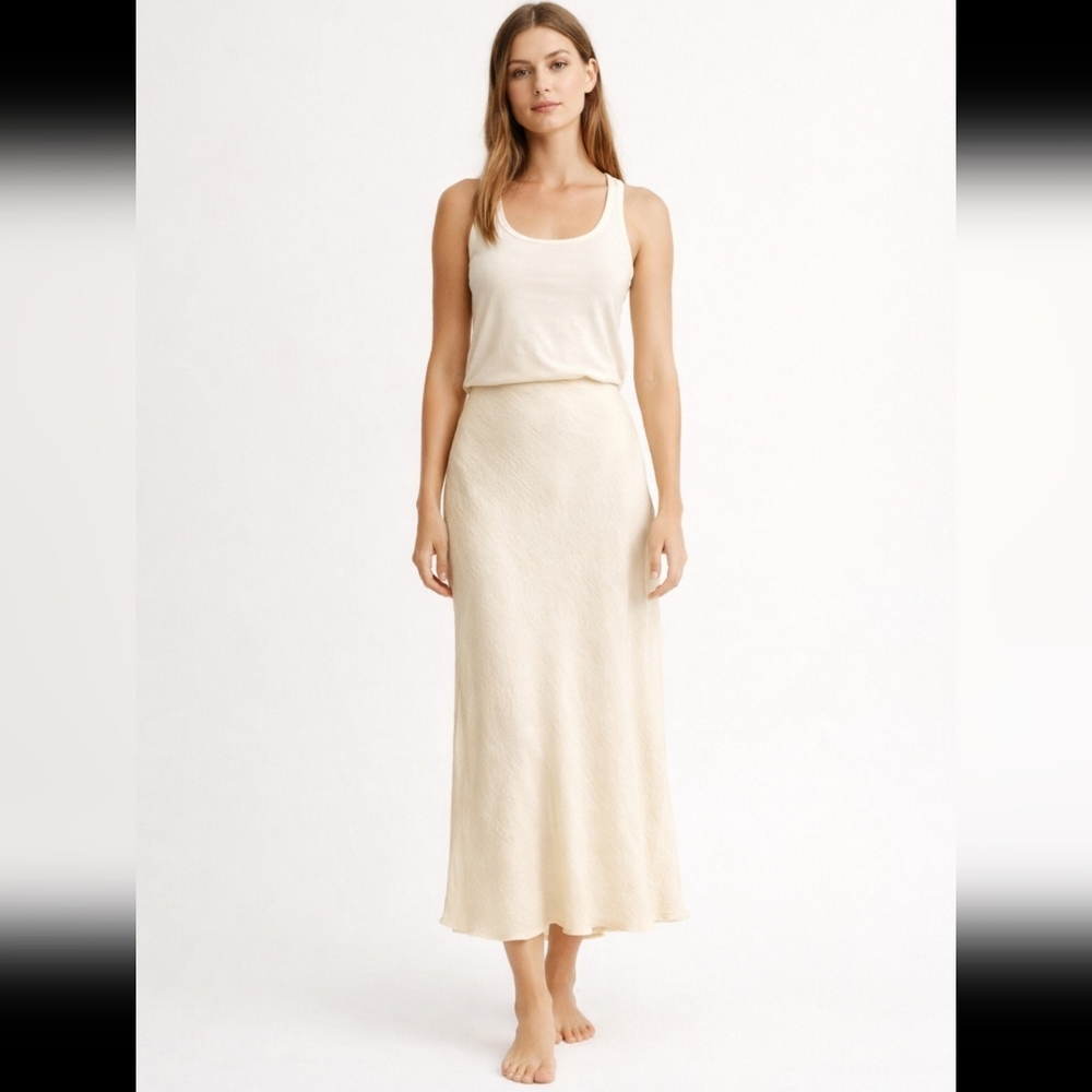Steve Madden Slip Skirt- Cream-NWT-Size Large - Picture 9 of 9